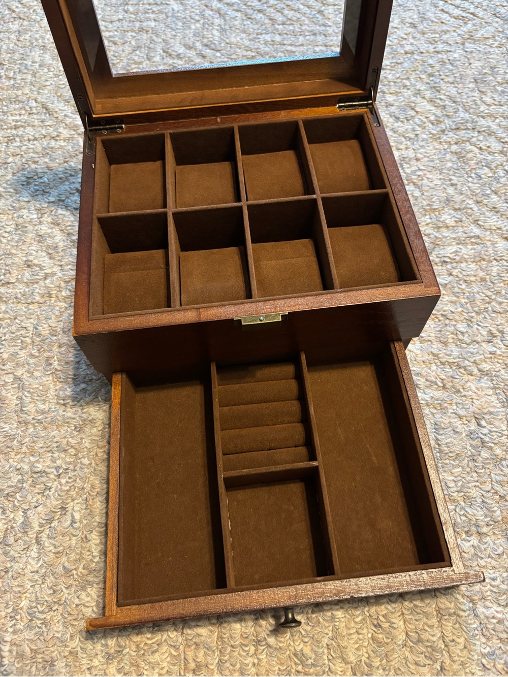 Glass-Top Watch Box - Picture 5 of 8